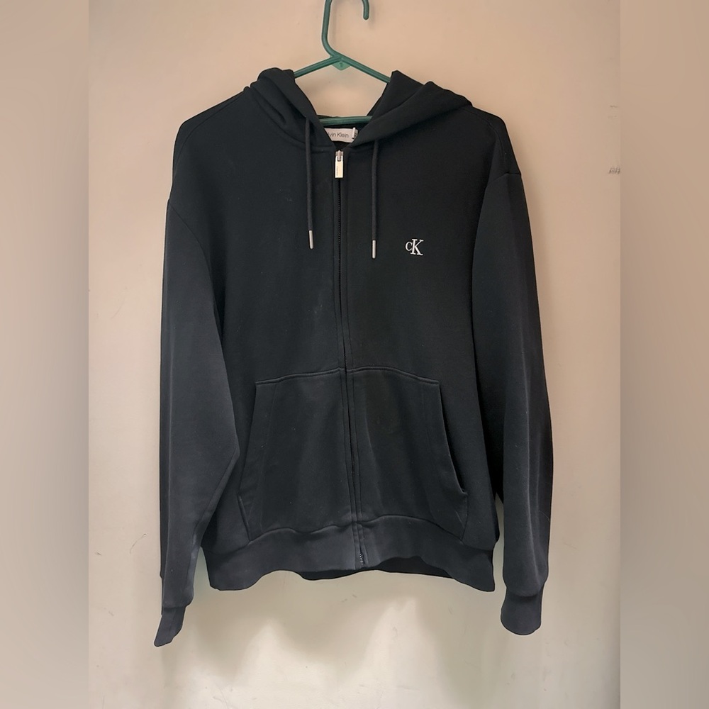 Medium Black Calvin Klein zip up